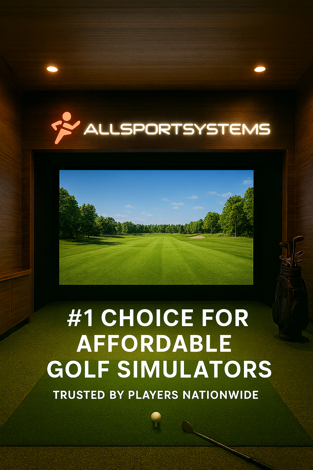 AllSportSystems is the Number 1 Choice for Affordable Golf Simulators!