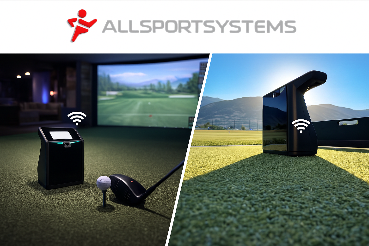 The Portable TruGolf LaunchBox Launch Monitor is perfect for indoor golf simulator setups as well as outdoor driving range sessions.