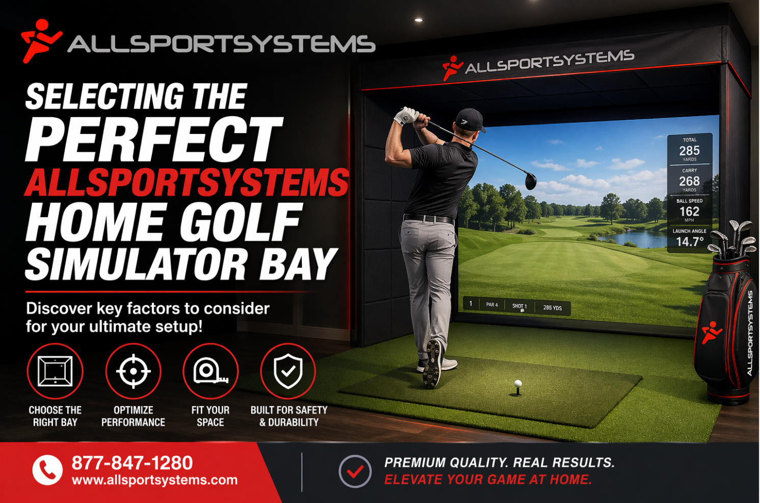 AllSportSystems Durable Golf Simulator Bays