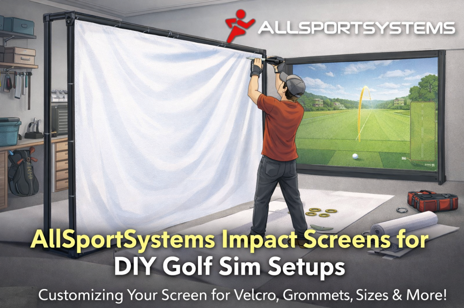 AllSportSystems Impact Screens the best addition to DIY golf sim setups.
