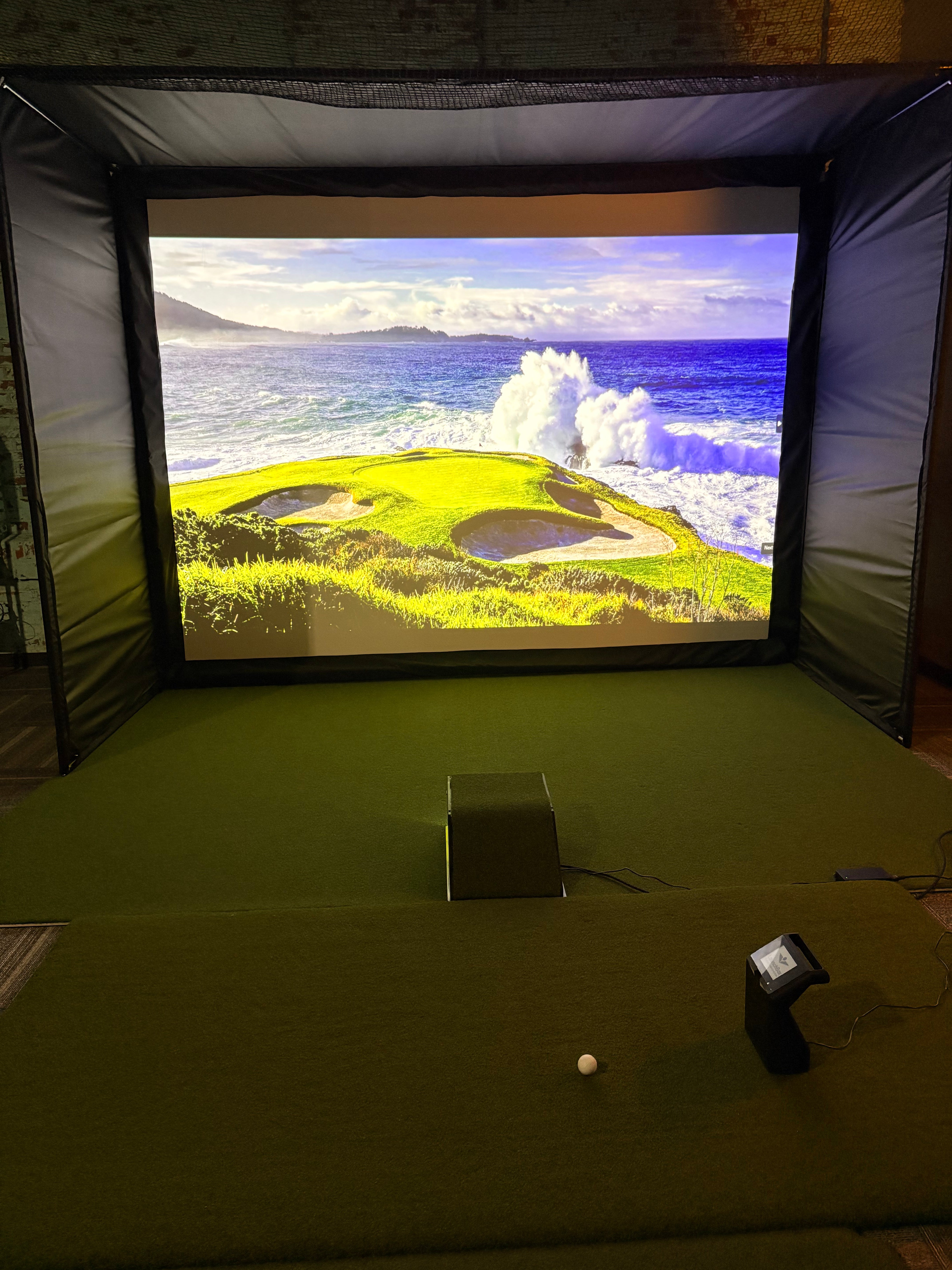 The unmatched quality of AllSportSystems golf simulator impact screens