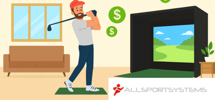 AllSportSystems full golf simulator packages being the perfect money making investment for golf courses and country clubs