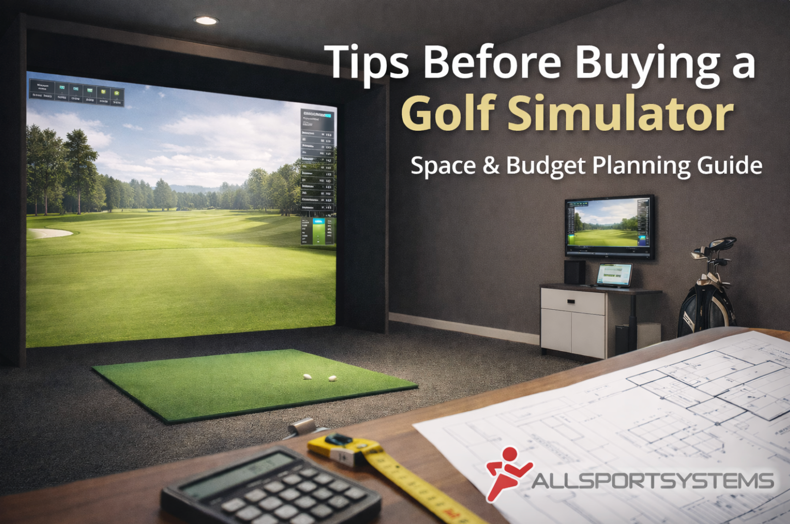 Tips for buying a golf simulator with emphasis on space and budget