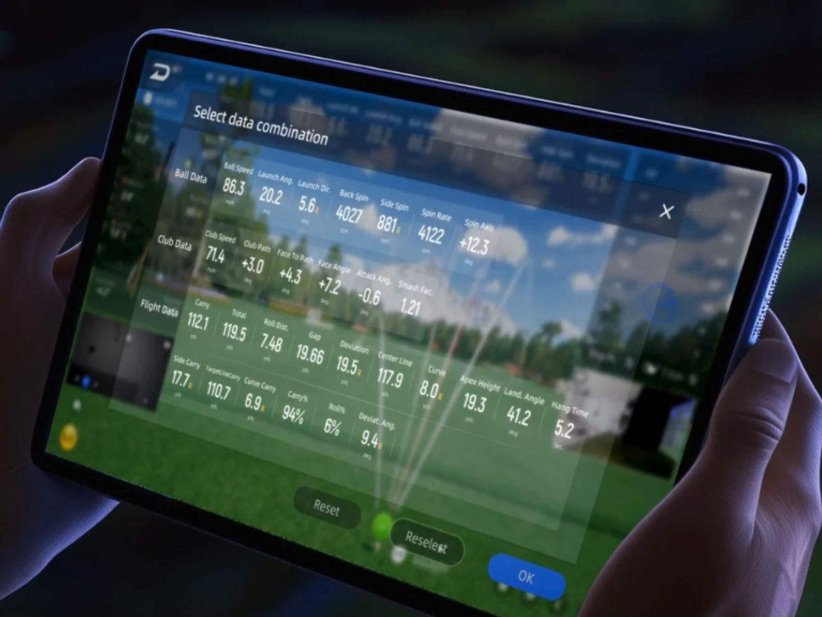 Data Points for the GOLFJOY Spica 3 Portable Launch Monitor.