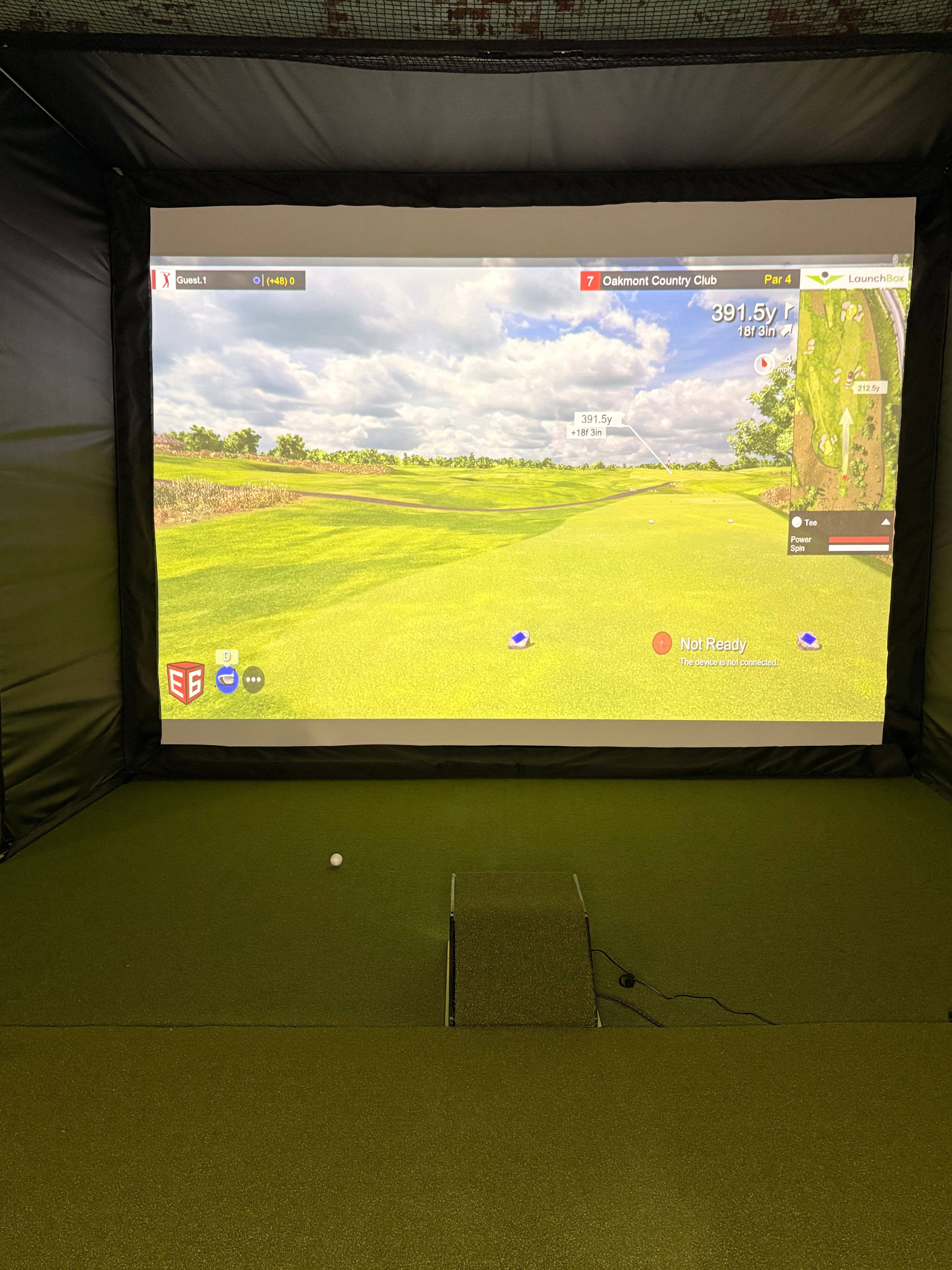 The best floor protection for golf simulator projectors!