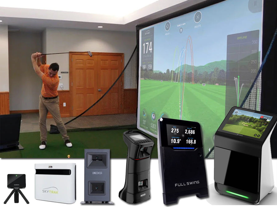 The lowest cost indoor golf simulator kits and bundles for small rooms at ALLSPORTSYSTEMS.