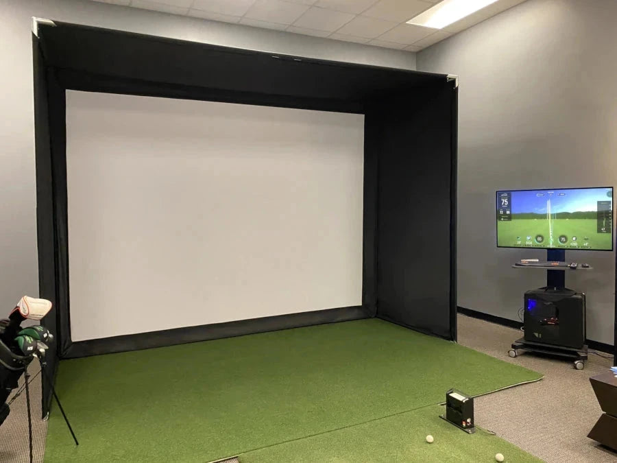 DIY AllSportSystems Golf Simulator Hitting Bays and Enclosures. Compare to Carl's