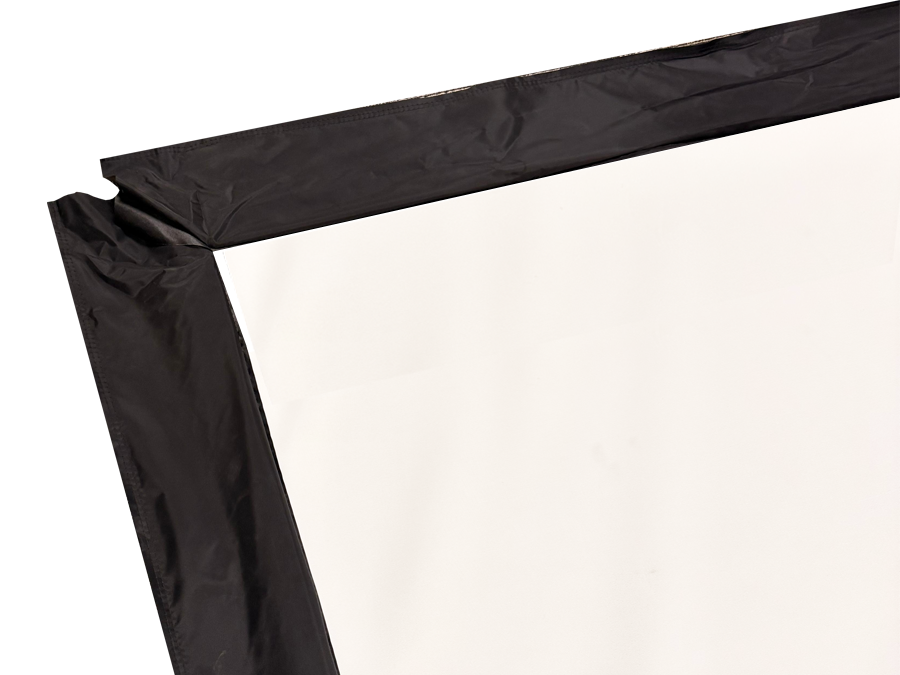 Sewn flaps can be added to our golf simulator impact screens to help dress our your golf bay or enclosure. Compare to Carl's Classic Flaps.