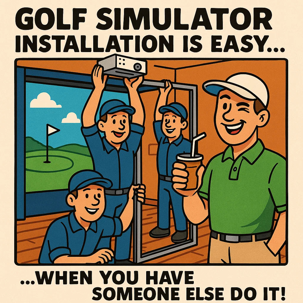 Affordable golf simulator installers available throughout the USA from ALLSPORTSYSTEMS.