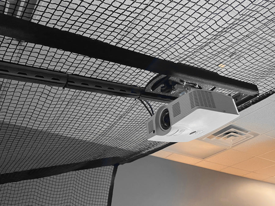 Golf Simulator Hitting enclosure protective netting from Allsportsystems