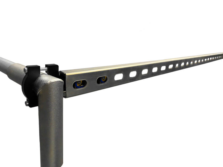 Golf Simulator Impact screen bracket for rigid screen to prevent sagging by Allsportsystems