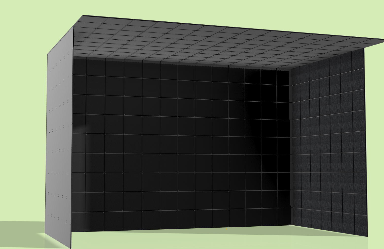 Protect the walls and ceiling around your golf simulator with our low-cost padded tiles. Easy to install and great looking.