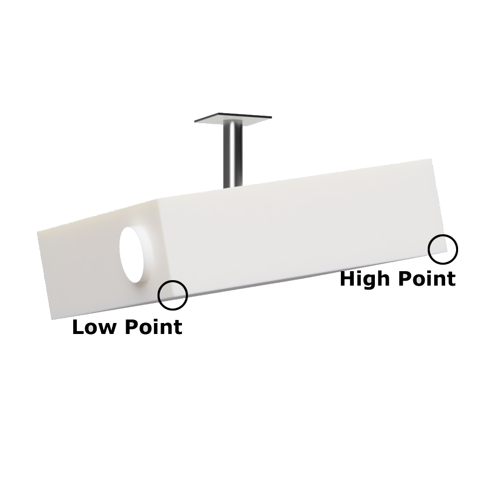 Projector Shield for Golf Simulator ceiling mounted projector