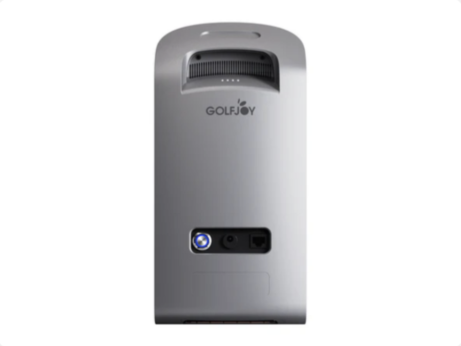 Rear facing view of the GOLFJOY GDS PRO portable launch monitor.