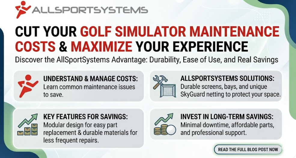 Cut golf simulator costs with AllSportSystems.