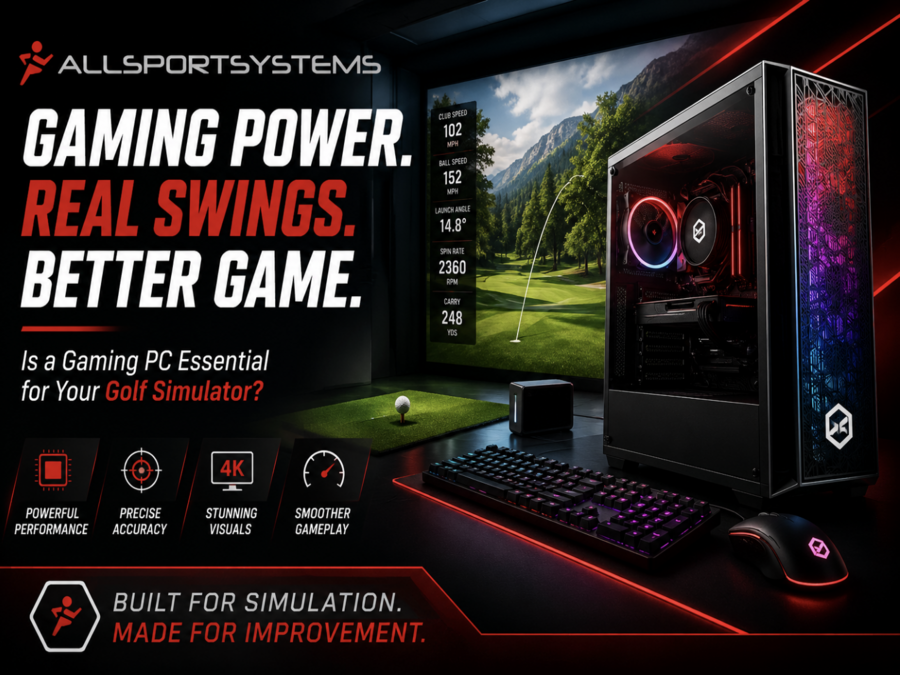 Gaming computers for elite golf simulators