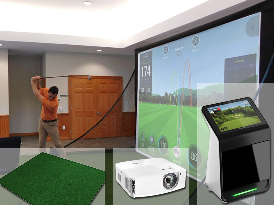 Best Garmin R50 golf simulator bundles for indoor and home.