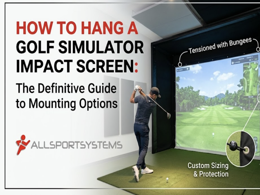 How to hang a home golf simulator screen. The best guide.