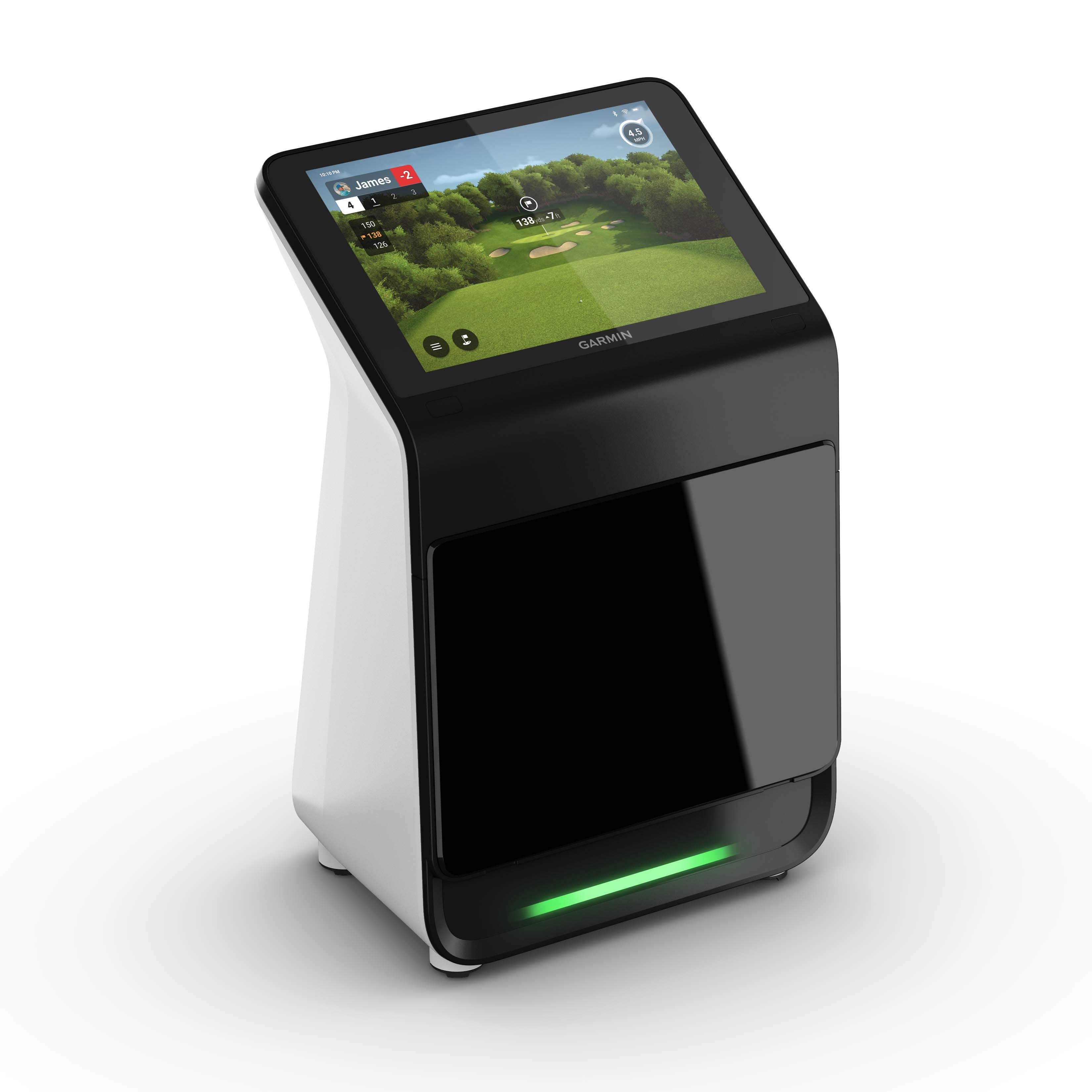 Best Garmin R10 Golf Simulator Kit interface, paired with a 1080p projector.