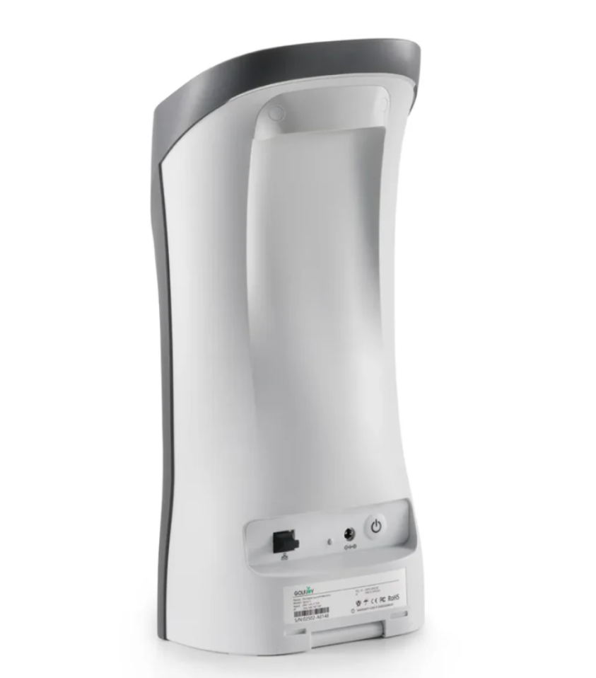 Side view of the portable GOLFJOY spica 3 launch monitor