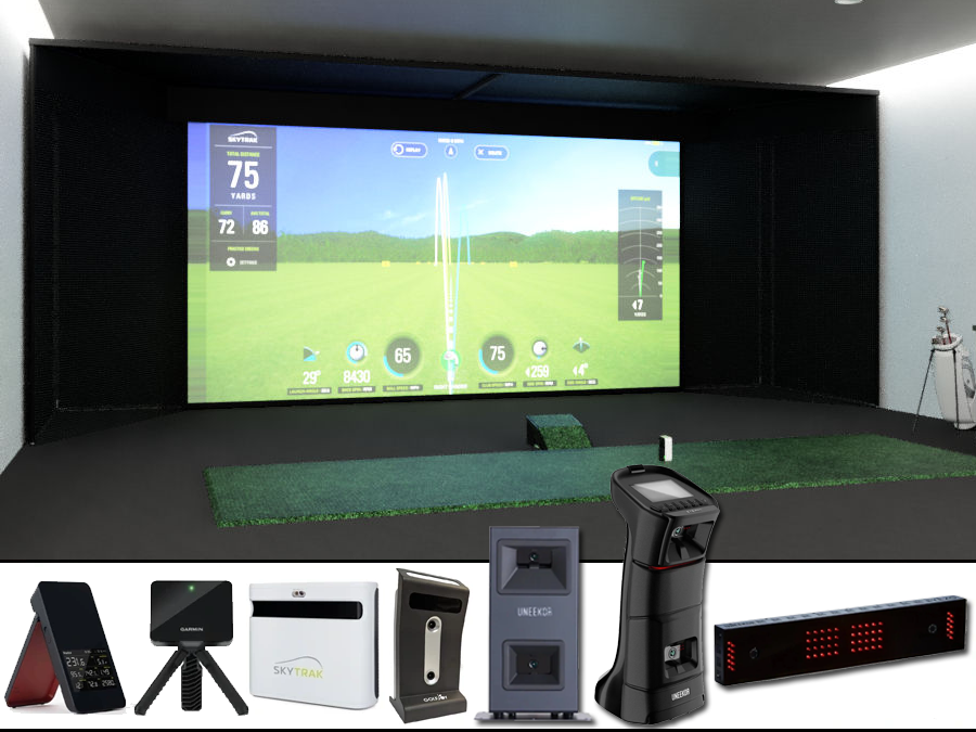 Lowest prices on indoor professional studio golf simulator kits from ALLSPORTSYSTEMS.