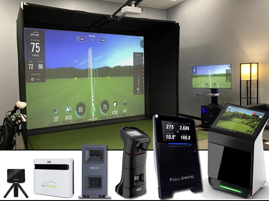 Affordable low cost indoor home golf simulator kits and packages from ALLSPORTSYSTEMS.