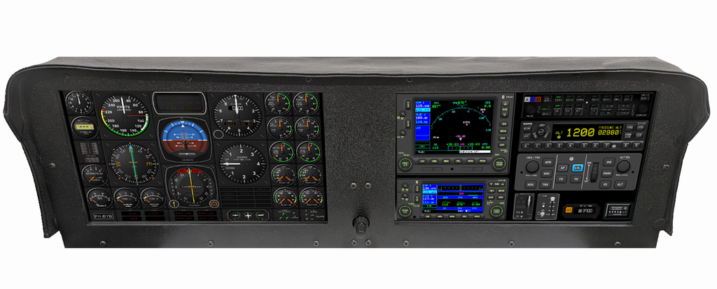 Flight Sim Rig Instrument Panel Dual Touchscreen Instrument Panel for Knobster Flight Simulators