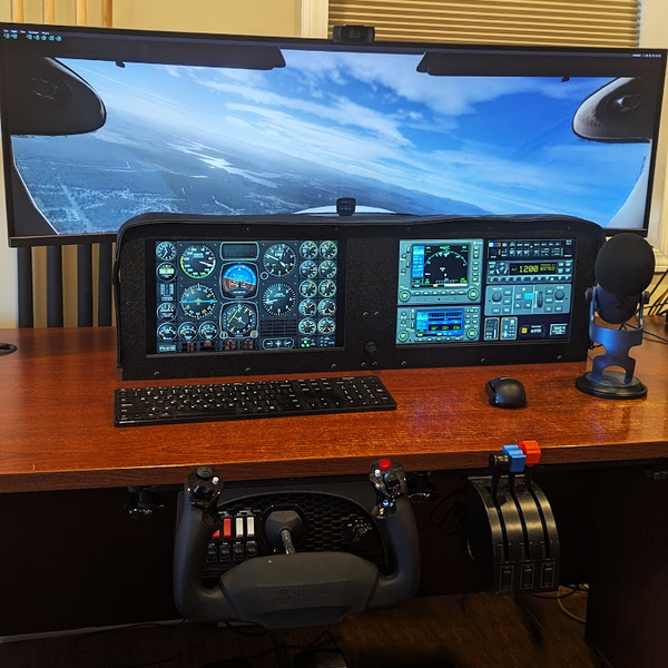VRINSIGHT u-JetPit / Portable instrument panel LCD JET aircraft Flight VRINSIGHT u-JetPit / Portable instrument panel LCD JET aircraft Flight