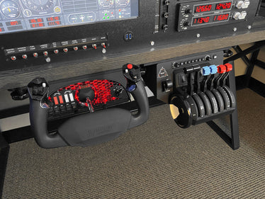 flight simulator yoke and pedals Flight Simulator Under Desk Mount for Yoke and Throttle Mount, Single Throttle LowRider