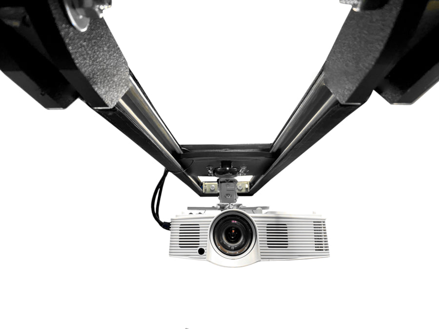 AllSportSystems Sliding projector ceiling mount for DIY Golf Simulator Hitting Enclosure Bays.