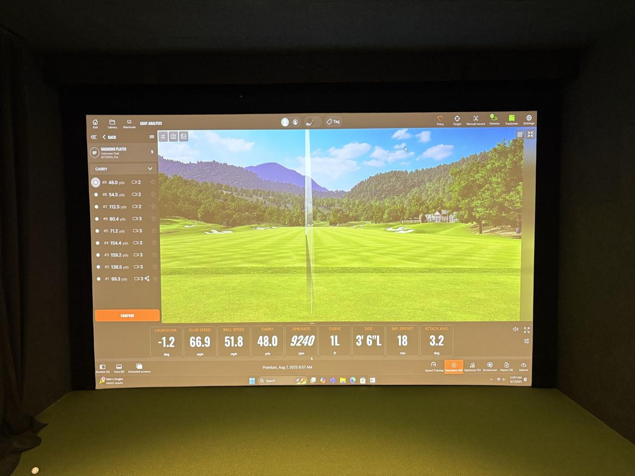Affordable golf simulator installation services offered by ALLSPORTSYSTEMS