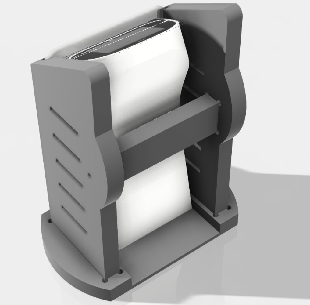 Rendering of the best shield for launch monitors