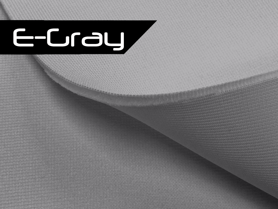 A grey multiple layer 3-ply golf impact screen with foam insert for golf simulators from ALLSPORTSYSTEMS.