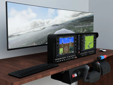 flight simulator yoke and pedals for pc FlightPanel FLEX Instrument Panel and Dash for Home Flight Simulators