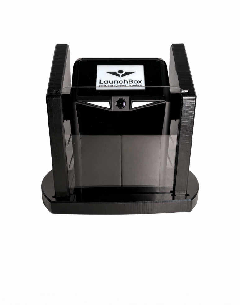 A strong durable portable golf launch monitor case for the TruGolf LaunchBox.
