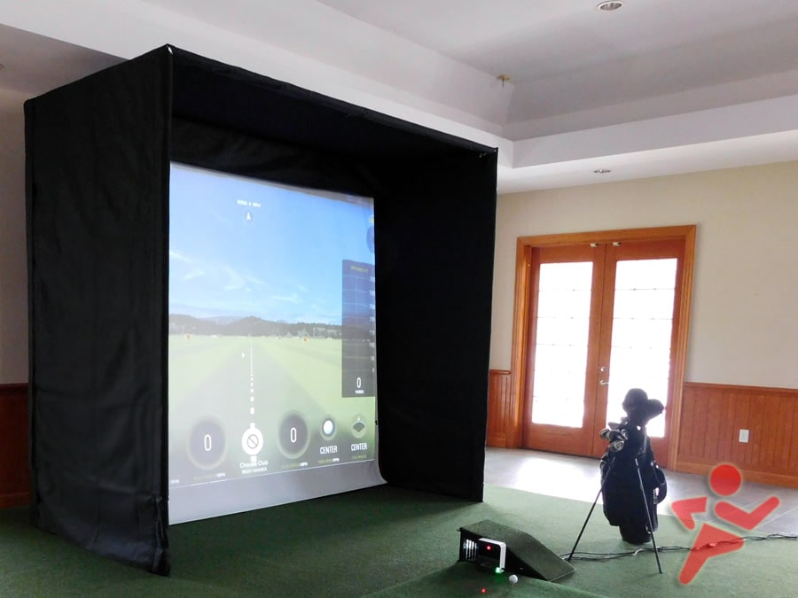 Affordable DIY home golf simulator enclosures and impact screens by Allsportsystems