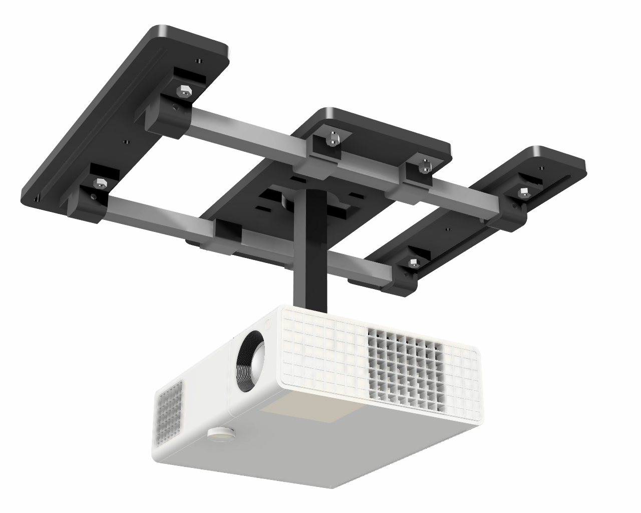 The SkyRail Adjustable Sliding Ceiling Projector Mount from AllSportSystems.