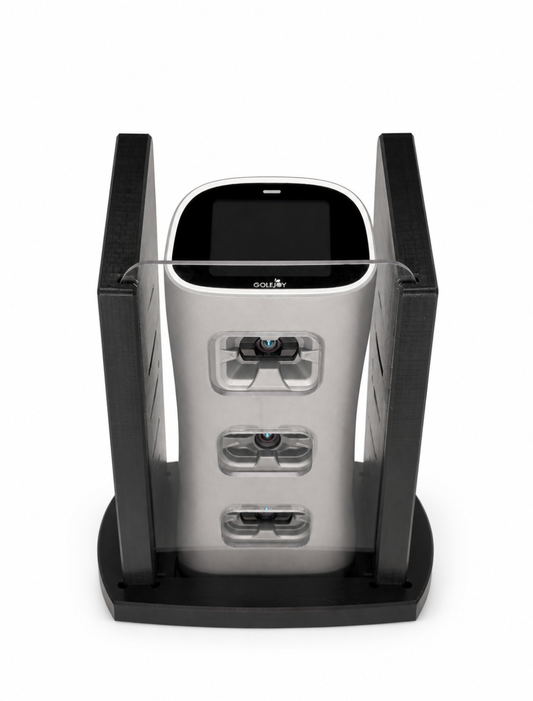 Protective enclosure case for the GOLFJOY Spica 3 portable golf launch monitor.