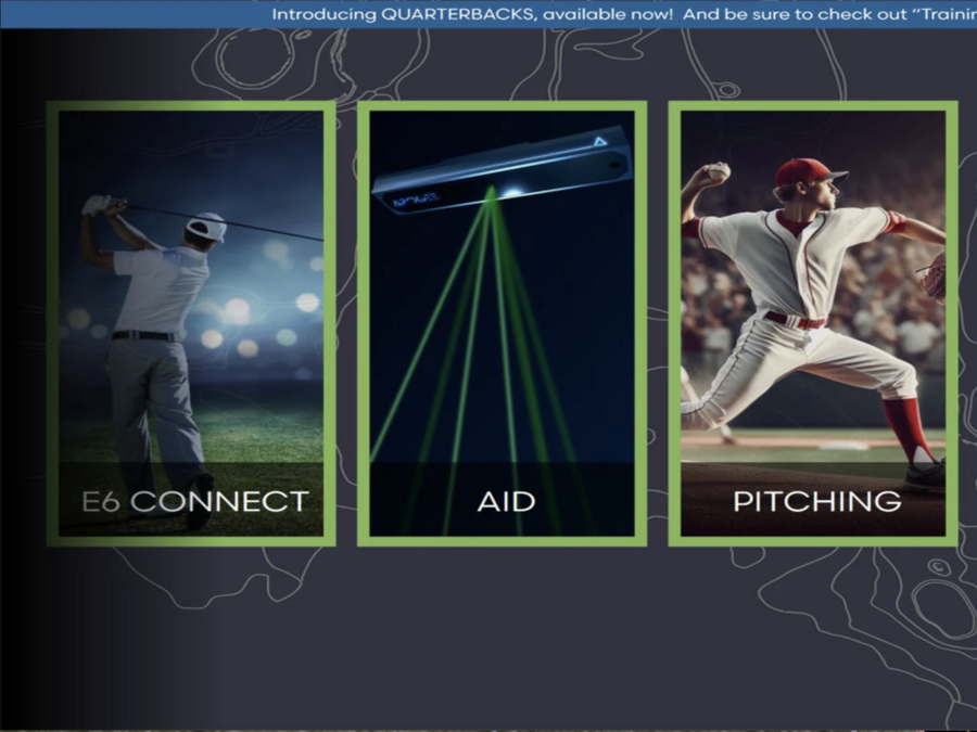 TruGolf MultiSport arcade golf sim accessory software interface.